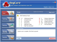 RegCure Registry Cleaner screenshot